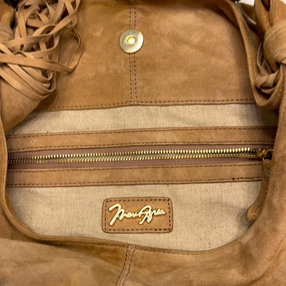 Max Azria Bone Handle Fringe bag - Picture 5 of 9